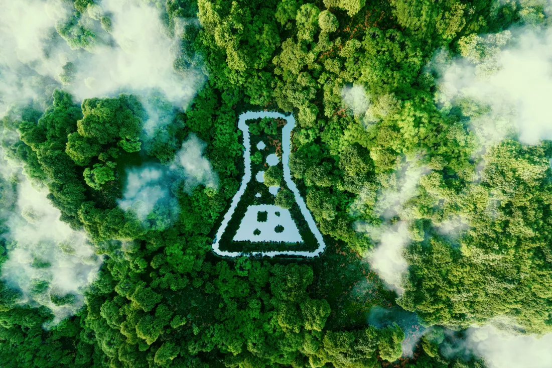 tube-shaped-pond-middle-lush-virgin-rainforest-3d-rendering